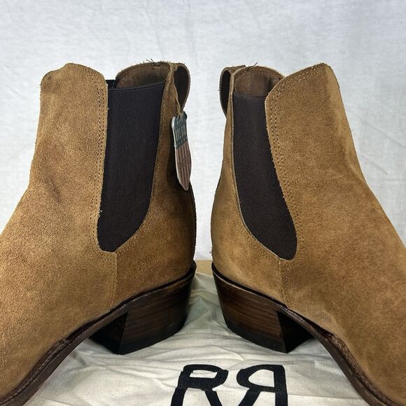 Ralph Lauren Double RL RRL Chelsea Plainview Boots Brown Leather Men’s 8D Wester main image 8